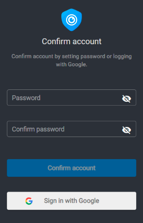 Figure 4 – Setting up the password .png